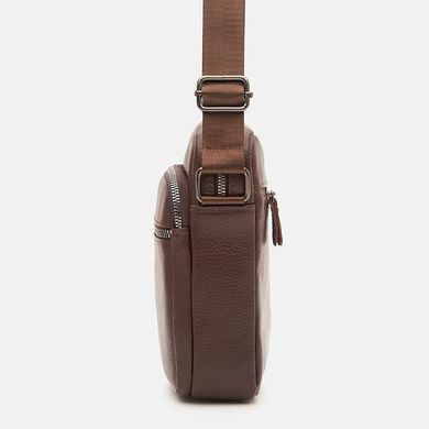 Сумка через плечо кожаная мужская Borsa Leather K19803-1L-brown