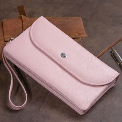 Клатч зі шкіри жіночий ST Leather 19323 Рожевий
