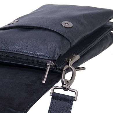 Чоловіча шкіряна сумка синя Borsa Leather 104260-blue