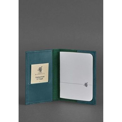 Обложка для паспорта 1.2 Малахит - зеленый Blanknote BN-OP-1-2-malachite