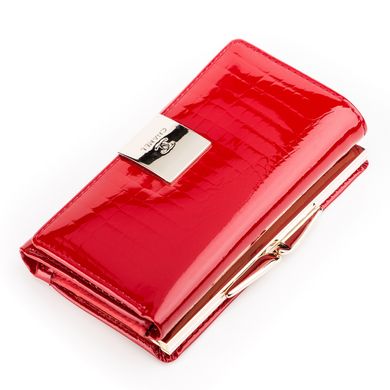 Яркий кошелек женский CHANEL из кожи 13307, Красный