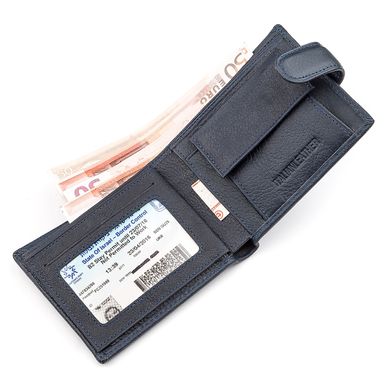Чоловічий гаманець ST Leather 18312 (ST103) шкіряний Синій