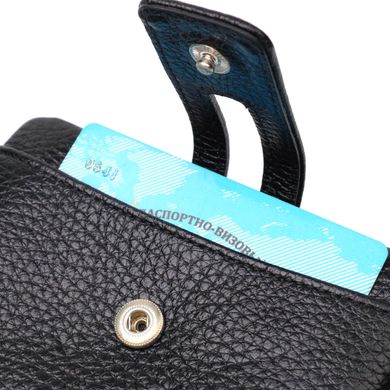 Практичний жіночий гаманець з натуральної шкіри Tony Bellucci 22060 Чорний