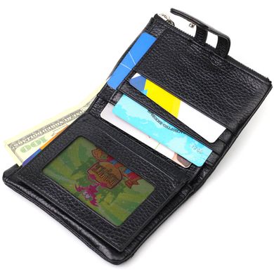 Практичний жіночий гаманець з натуральної шкіри Tony Bellucci 22060 Чорний