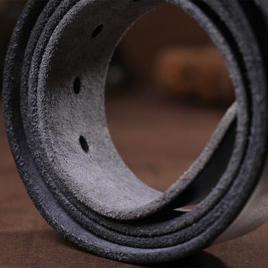 Ремінь з масивною пряжкою Vintage 20127 Чорний