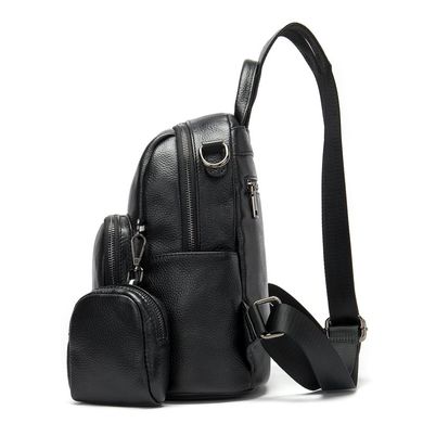 Рюкзак кожаный женский флотар Vintage 14865 Черный