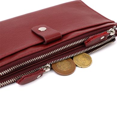 Стильний та яскравий жіночий гаманець-клатч ST Leather 19433 Бордовий