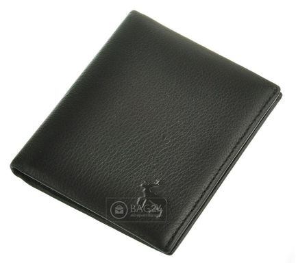 Маленький кожаный бумажник с зажимом для денег Marco Coverna, Черный