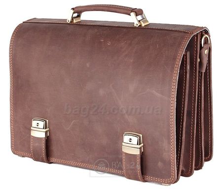 Добротный кожаный портфель в винтажном стиле Manufatto