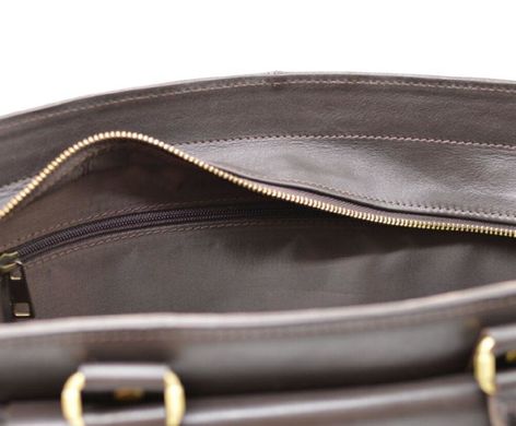 Шкіряна сумка портфель TARWA, TC-4964-4lx темно-коричнева Коричневий