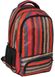 Молодежный яркий рюкзак в полоску PASO 21L 15-8122D красный