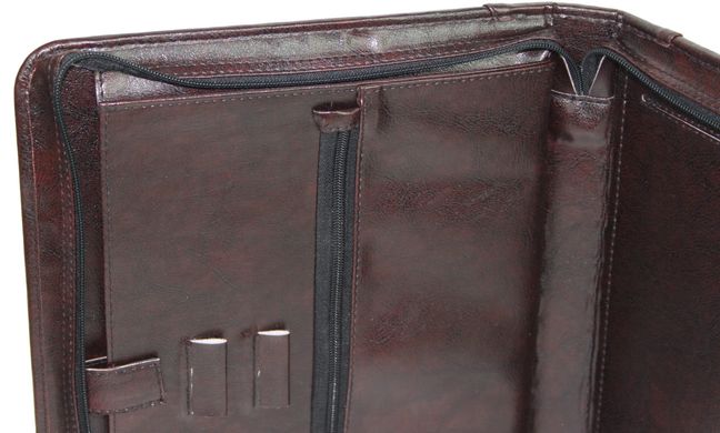 Папка-портфель деловая из кожзама Exclusive 710400-1 brown