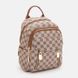 Женский рюкзак Monsen C1nn7034be-beige из экокожи с карманами, 28x23x10 см