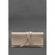 Натуральный кожаный женский тревел-кейс Voyager 1.0 светло-бежевый Blanknote BN-TK-1-light-beige