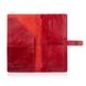 Красный тревел-кейс с натуральной глянцевой кожи, коллекция "7 wonders of the world"