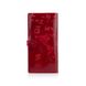 Красный тревел-кейс с натуральной глянцевой кожи, коллекция "7 wonders of the world"
