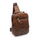 Мужской кожаный рюкзак - сумка через плечо Keizer K13609br-brown
