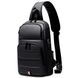 Текстильная мужская сумка слинг Confident AT07-T-5019A Черный