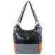 Женская кожаная сумка LASKARA (ЛАСКАРА) LK-DD212-grey-orange Серый