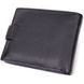 Горизонтальний гаманець середнього розміру з натуральної шкіри ST Leather 22454 Чорний
