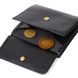 Компактный женский кошелек с вместительной монетницей на кнопке из натуральной кожи Tony Bellucci 22010 Черный