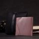 Красивый компактный кошелек из натуральной кожи GRANDE PELLE 16801 Пудровый