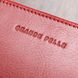 Стильный кожаный женский кошелек на молнии GRANDE PELLE 11563 Красный