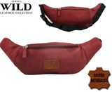Кожаная сумка на пояс Always Wild WB-01-18562 красная фото