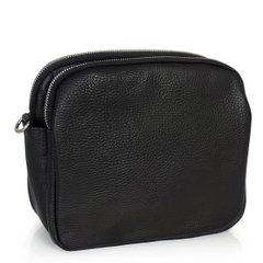 Женская черная кожаная сумка на плечо Grays F-FL-BB-3844A Черный