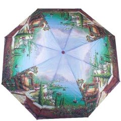 Зонт женский механический компактный облегченный MAGIC RAIN (МЭДЖИК РЕЙН) ZMR1224-4 Голубой