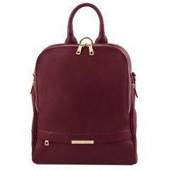 TL141376 Бордовий TL Bag - жіночий шкіряний рюкзак м'який від Tuscany