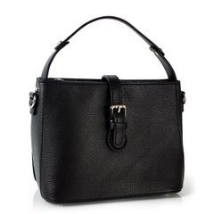 Женская черная кожаная сумка c ручкой для переноски Grays F-FL-BB-6123A Черный