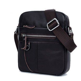 Сумка мужская из натуральной кожи T0440 бренда BULL Черный