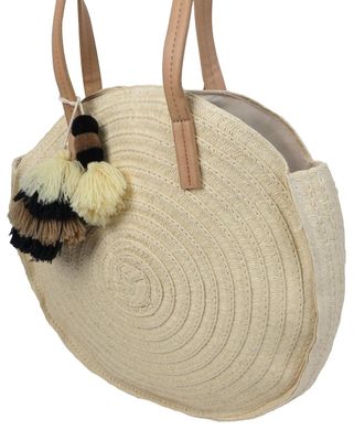 Экологическая женская соломенная плетенная сумка Esmara бежевая