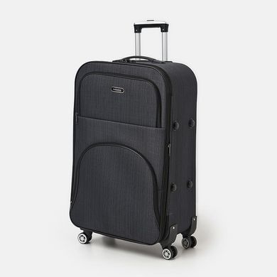 Чемодан большой 4 колеса Ricco Grande T1TEXT1000gray-XL
