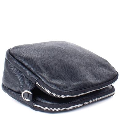 Женская черная кожаная сумка на плечо Grays F-FL-BB-3844A Черный