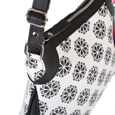 Женская сумка из качественного кожезаменителя LASKARA (ЛАСКАРА) LK-20286-black Белый