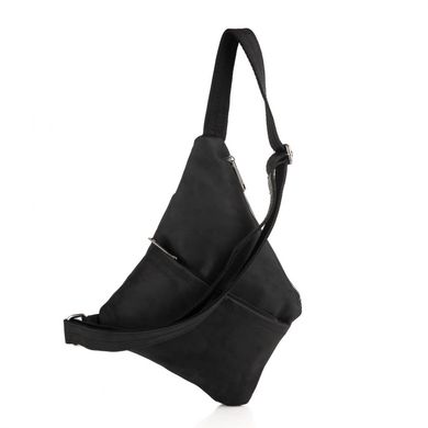 Рюкзак слинг через плечо, рюкзак моношлейка RA-6501-4lx бренд TARWA из лошадиной кожи Черный