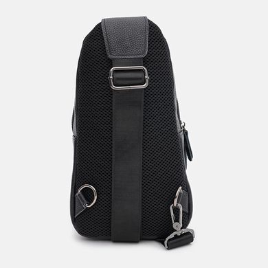 Чоловічий рюкзак шкіряний через плече Keizer K1612-6bl-black