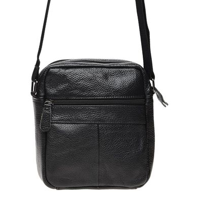 Мужская кожаная сумка через плечо Borsa Leather K11027-black