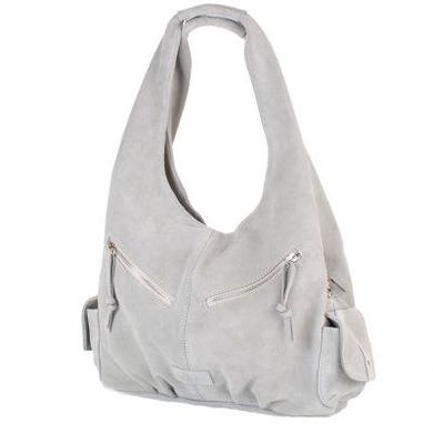 Жіноча замшева сумка LASKARA (Ласкарєв) LK-DM230-grey Сірий