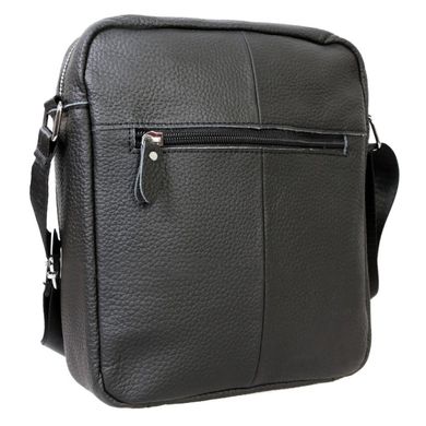 Шкіряна сумка з плечовим ременем Borsa Leather 100306-black