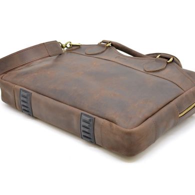 Деловая мужская сумка из натуральной кожи Crazy Horse RC-8839-4lx TARWA Коричневый