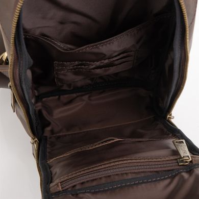 Кожаный рюкзак на одно плечо, рюкзак-слинг TARWA RC-0910-4lx Коричневый