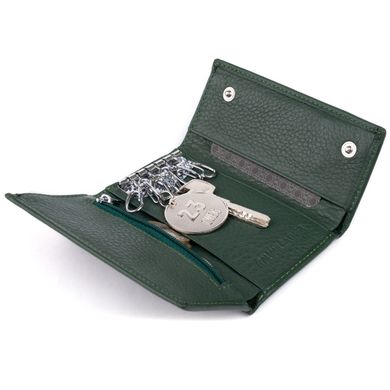 Ключница-кошелек унисекс ST Leather 19224 Зеленая