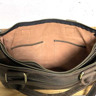 Чоловіча сумка портфель на три відділення TARWA RC-5729-4sa Коричневий