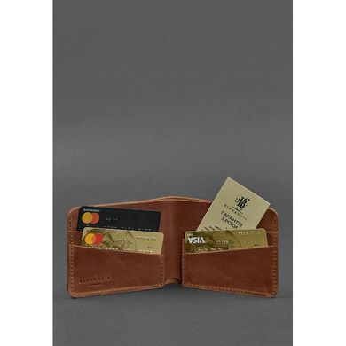 Чоловіче шкіряне портмоне 4.1 (4 кишені) світло-коричневий Crazy Horse Blanknote BN-PM-4-1-k-kr