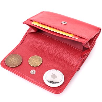 Шкіряний яскравий гаманець для жінок ST Leather 22505 Червоний