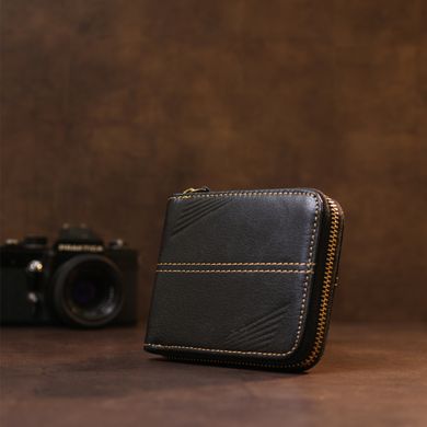 Кожаный мужской кошелек Vintage sale_14989 Черный