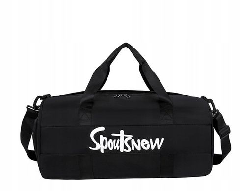 Спортивная сумка с отделами для обуви, влажных вещей 20L Edibazzar черный